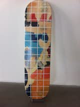 From Richard Meier and Partners, which has offices in New York and Los Angeles, a collage skateboard.