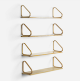 Ever hankered for a piece of Alvar Aalto? Consider the Finnish architect's birch plywood shelving, a set of four estimated to net $1,000-$1,500 (no reserve).

Check out all the lots for sale at Wright's 2014 Mass Modern auction here.  Photo 10 of 10 in Shopping Mass Modern Auction at Wright  by Kelsey Keith