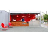 The Hayes Valley location of local favorite Ritual Coffee is housed in a repurposed shipping container bordering Patricia's Green, an open gathering space anchoring the retail and residential corridor. The compact pod occupies less than 200 square feet, and showcases a sleek marriage of metal and wood, punctuated by Ritual's signature glossy red accents. Designed by envelope Architecture + Design, the space is in good company with other pop-ups that make up PROXY, a temporary cluster of local restaurants and vendors that occupy a freeway-bordering lot that was previously vacant. The PROXY pods will be recycled when a long-term residential development begins construction at the site. 432B Octavia Street