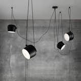 Designed by vanguards Ronan and Erwan Bouroullec for FLOS, the Aim LED Light reinvigorates the pendant light. Opting to highlight the cable cord instead of hiding it, the substantial cable becomes a central design element. This interesting feature allows the cable to be looped, gathered, crossed or draped adding sculptural intrigue to an innovative design.