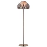 Designed by Patricia Urquiola for Flos, the Tatou Floor Lamp is composed of a steel-painted body and an external polycarbonate diffuser with an injected printed opal polycarbonate internal diffuser. The innovative shade is sculptural, elegant, and perforated to provide a distinctive light source.