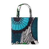From Marimekko, the Siirtolapuutarha Tote Bag is a flat tote designed with travel in mind. Durable enough to bring to the grocery store but stylish enough to bring to work or even to dinner, the Siirtolapuutarha Tote Bag is a colorful option for extra storage. The tote is made from heavyweight 100% cotton in Marimekko’s signature bold and graphic style, featuring a textile print designed by Maija Louekari.  Search “andew cotton serigraphs” from Tote Bags for Design Fans