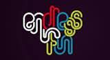 Endless colorful tubular type, part of a "growing collection of projects and experiments centered around typographic illustration."