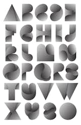 Alphabet and poster design, with wording form the Bowerbirds song 'Bright Future'.