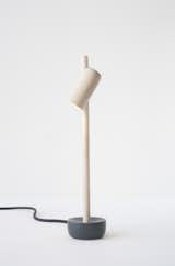 Riffing on "the graciously swinging blue bellflower of the mountains of Norway," Andreas Bergsaker's Petiole lamp boasts a shade that can be rotated to direct light wherever one desires. Made of birch, it has an aluminum base.  Photo 7 of 16 in 11 Emerging Talents You Should Know from Salone Satellite 2015