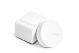 A small central hub, about the size of a bar of soap, connects to your home Wi-Fi network and is controlled with an app. Then, the slightly smaller sensors can be distributed throughout the house or apartment.