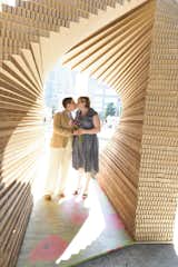 Kiss Chapel (New York, United States: 2011)

A Central Park pop-up celebrating marriage equality, this helix of honeycomb cardboard by Z-A Studio is itself a metaphor for the institution of marriage, since the two pillars can’t stand without each other. A dozen couples tied the knot under the temporary structure, which was conceived of and constructed in five days. 

Photo by Roman Francisco
