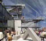 Museum directors hope the terraces become lively spaces for outdoor sculpture and performace.