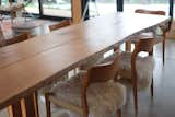 For the dining room table, Hirsh and Volny collaborated with local company TCWoods, an urban sawmill that makes custom furniture and art from downed trees. Based on a classic George Nakashima design, the table is made from a maple tree that had been in front of Boulder High School.