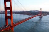 Golden Gate Bridge, USA-Tilt-shift of the iconic Golden Gate in San Francisco. Photo: TenSafeFrogs