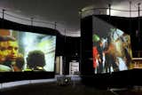 The exhibition features video projections of Bo Bardi's beloved SESC Pompéia by filmmaker Tapio Snellman.