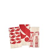 House Industries kitchen towels, $30 for a set of three, available from Heath Ceramics.

These 100% flour sack kitchen towels depicting ampersands, koi, and kokeshi will brighten any chef's day.  Photo 6 of 11 in Holiday Gift Guide 2014: For the Chef by Erika Heet