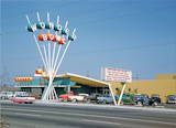 Wonder Bowl, Anaheim, California,1958, Kodachrome image from the Charles Phoenix "Slibrary" Collection.