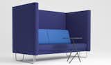 The blocky blue Pacific High sofa.