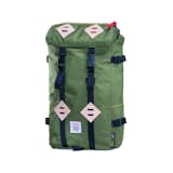 Colorado–based Topo Designs creates backpacks and packs, clothing, and apparel that capture a decidedly outdoor spirit, while still maintaining a streamlined aesthetic that communicates with urban adventurers too. The classic Klettersack Backpack is designed with travel and commuting in mind. The spacious pack can hold up to 22 liters, while the slim silhouette ensures that it is not overly bulky. The exterior of the pack is made from 1000d Cordura fabric, and the interior of the backpack is lined in cloth. Each pack is handmade in Colorado.  Search “urban pastoral” from Modern Design Favorites That Are Made in America