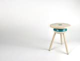 Meg Czaja's Subtle Play series of furniture injects childlike wonder into everyday forms, as in the Oblio stool.