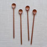 These handsome and slender teak stirring spoons are handcrafted in Thailand from what would ordinarily be waste wood. We love that the six-inch handle making it easy to reach into deep jars or extra-tall glasses.