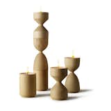 Turn off the TV. Put the kettle on. Grab a good book, wrap yourself in a warm blanket, dim the overhead and illuminate the room with this birch wood Totem Votive Set . This MoMA Store exclusive set was designed by Eric Janssen from his New York studio, and while each unique piece holds a tea light, they'll look just as nice when displayed unlit.