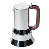 The six-cup espresso coffee maker that started it all, Alessi's 9090 was the first object for the home in the company’s history, as well as its first product to be inducted into the Permanent Design Collection at New York’s Museum of Modern Art. The stainless steel body and cast iron handle give a strong sensibility to the coffee maker that is balanced by the smooth cylindrical shapes of the body and base. Designed by Richard Sapper, the 9090 was also the Italian brand’s first "amphibious object": a tool for the kitchen so beautifully designed that it is equally welcome at the table.