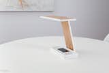 Grounded by a 3D-printed ceramic base, this desk lamp gets its shine from three LED strips and a maple plywood frame.  Photo 7 of 8 in Amazing Product Design from the Federal by Aaron Britt