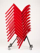 Stacking chair by Anna Castelli-Ferrieri for Kartell.