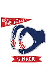Here's a closeup of the Sinker decal. A set of Pitching 101 decals comes with nine individual stickers, each 6" x 7'.  Photo 3 of 5 in Blik's Baseball Wall Decals by Aaron Britt