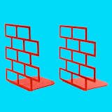 Connecticut-based illustration and design team Gluekit can now add product designer to their repertoire. Their powder coated steel Stacked Brick Bookends ($39) would be a red-hot addition to any bookshelf or desktop.  Photo 3 of 7 in Modern Bookend Designs by Eujin Rhee
