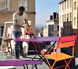 Via their American headquarters, Lyon-based Fermob will bring their modern take on bistro furniture to the Dwell on Design show floor. Photos by Stephane Rambaud.  Search “follow-dwell-on-design-twitter.html” from International Style at Dwell on Design