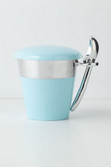 Porcelain Ice Cream Pint Holder from Anthropologie 

Paradoxically frivolous and essential, this ice cream pint by San Francisco-based design Nima Overoi, can be used to store homemade concoctions or to hide the cardboard pint box during a party. $48