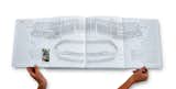 Here you get a sense of the scale of the book once a full gatefold is opened up. Courtesy of Diller Scofidio + Renfro.