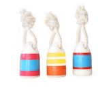 The Floats my Boat Buoy Toy ($14) is made of durable, non-toxic rubber, floats in water, and is available in three bright colors.