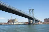 To the left of the Williamsburg Bridge, the Domino Sugar Factory awaits a Rafael Viñoly transformation.