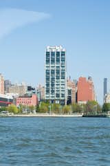 Annabelle Selldorf’s impressive 200 11th Avenue stands above its neighbors – and its occupants’ cars do, too. The building is equipped with a car elevator allowing homeowners to park in an en-suite car garage.
