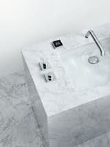 Dornbracht's Smart Water line of kitchen and bath fixtures uses electronics to help regulate flow and temperature.