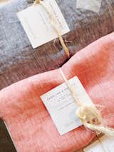 These linens are by Brooklyn-based designer Caroline Z. Hurley.  Photo 4 of 4 in Shops We Love: Nora, Detroit