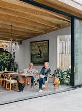 When Carlsen and Richardson moved from San Francisco to Sonoma, creating a space to entertain visitors was a priority; sliding glass doors by International Window Corporation provide a warm welcome.