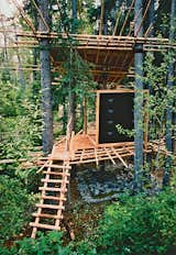 In 1993, the students designed a temple consisting of an eight-by-eight- foot cube perched on a floating platform beneath a canopy.