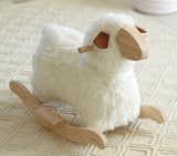 Inspired by the tough-to-find Rocking Sheep by Danish designer Povl Kjer, this fuzzy rocking toy is huggable and easy on the eyes. (Pottery Barn, $129)  Photo 3 of 11 in Baby Nursery by Kelsey Keith