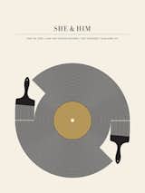 She & Him Poster designed by Jason Munn. (Pin).