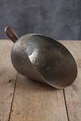"This tin scoop probably shifted a whole load of grain back in the day. I like to see it in the kitchen filled with onions or apples. Or line it with paper and fill it with popcorn on a game night."