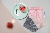 Dutch textile designer Mae Engelgeer's webshop, Magasin Mae, has a colorful cache of blankets, pillow covers, tea towels, and home goods, like the tea towel shown here. $28  Search “rising designer tamer nakişçi sets shop following win icff” from Webshop of the Day: Magasin Mae