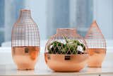 Jaime Hayon designed these copper vases for Gaia & Gino with an eye on Turkish geometric motifs. We love the shot of pure copper, especially when grouped as a trio.