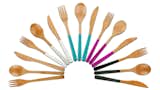 This chic, reusable cutlery is made from organic, food-safe bamboo and water-based adhesives, and finished with premium natural oils. Enjoy the perfect picnic in safe, natural style.  Search “replenish reusable bottle system” from Wooden Accessories for your Home
