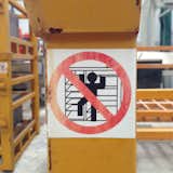 Climbing on the racks is strictly prohibited.