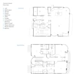The renovated beach house's floor plans.
  Photo 16 of 18 in Actor Bryan Cranston's Green Beach House Renovation