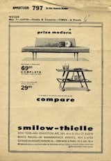 A Smilow-Thielle advertisement appeared weekly on page three of the New York Times in the 1960s through early 1970s. Photo courtesy of the Smilow Family.  Photo 4 of 7 in Mid-Century Designer Focus: Mel Smilow