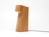 Seven Lamp by Strand Design  $400 The simple, wood veneer–clad table lamp is made from reclaimed lumber by the Chicago design collective.