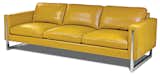Savino leather sofa in Bison Marigold by American Leather $5,550  From its home base outside of Dallas, Texas, American Leather promises delivery on its pebble leather–upholstered seating in less than 30 days.  Photo 8 of 8 in Made in America: 8 Great Products from the South by Kelsey Keith