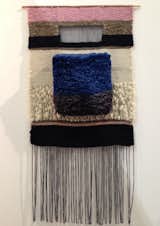 Blue and Gray Square woven textile hanging by Brook&Lyn, $850