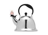 The Graves office is famous for tea kettles, the most popular of which is the Whistling Bird for Alessi. This Bells and Whistles tea kettle continues its legacy with a playful touch at the spout.  Search “design icon michael graves” from Donald Strum: Behind Great Product Design